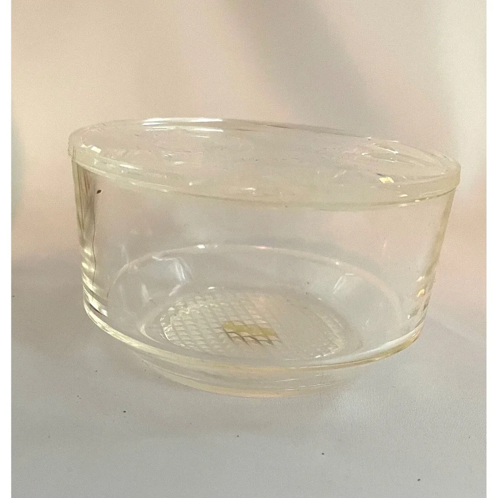 Henco Cherishables Clear Acrylic Trinket Box Engraved Parakeets Vine Heart w/box
